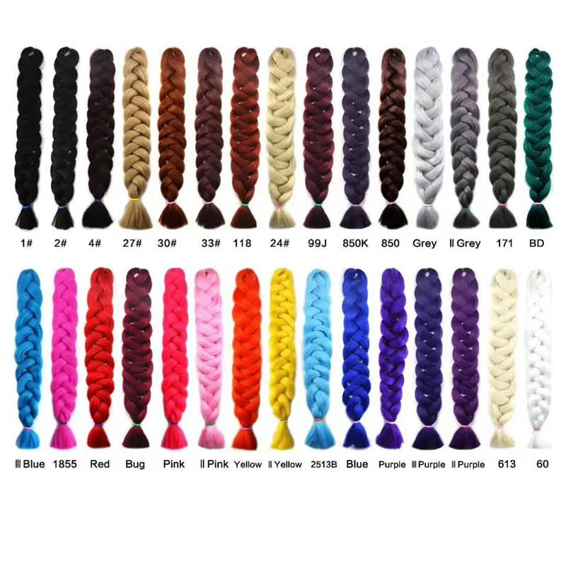 

ZYR 41 дюйм Джамбо косички, наращивание волос из высокотемпературного волокна для женщин, синтетические волосы для вязания крючком