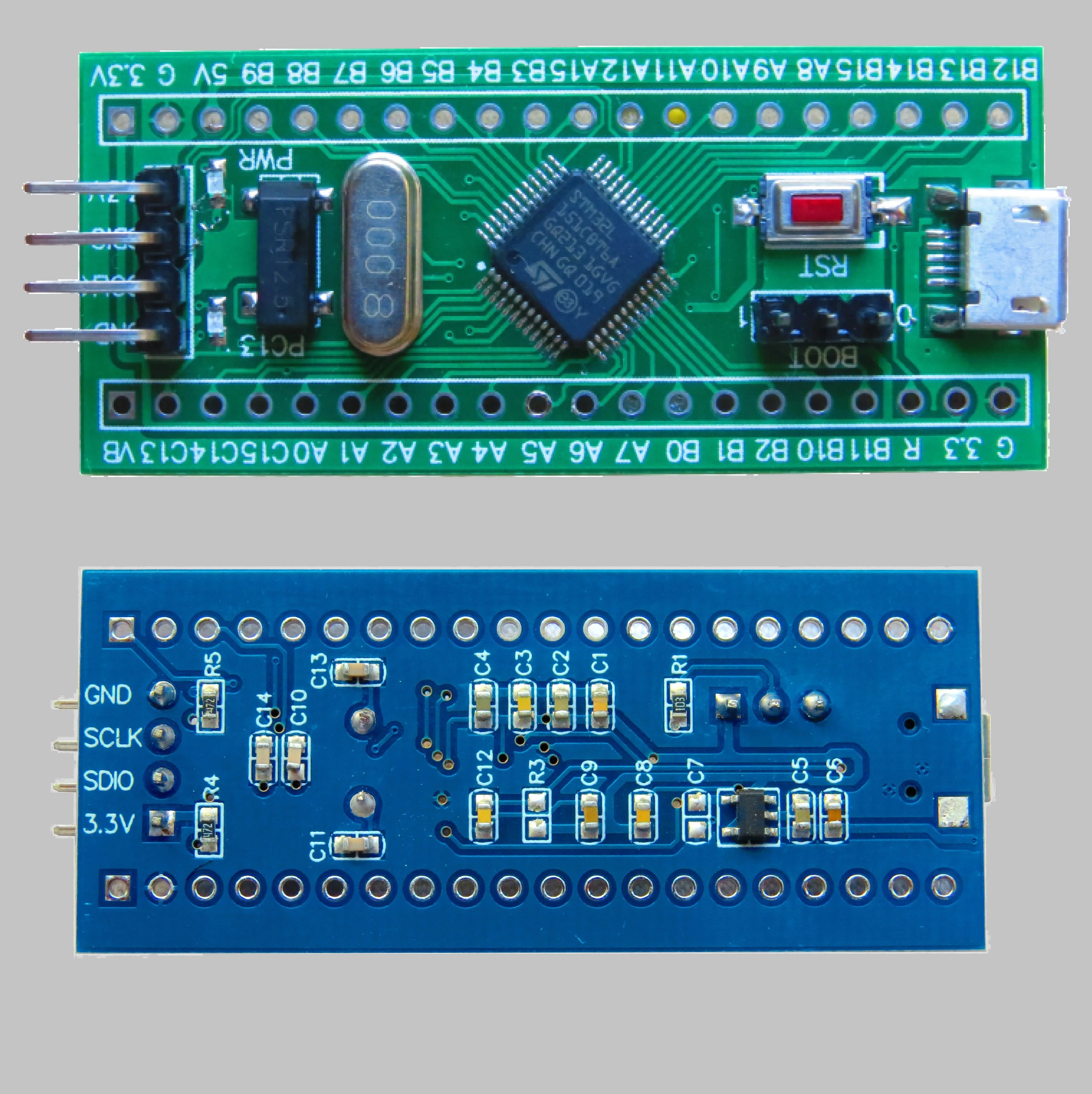 Материнская плата STM32L151CBT6A ЖК-дисплей большая емкость минимальный объем Cbt6
