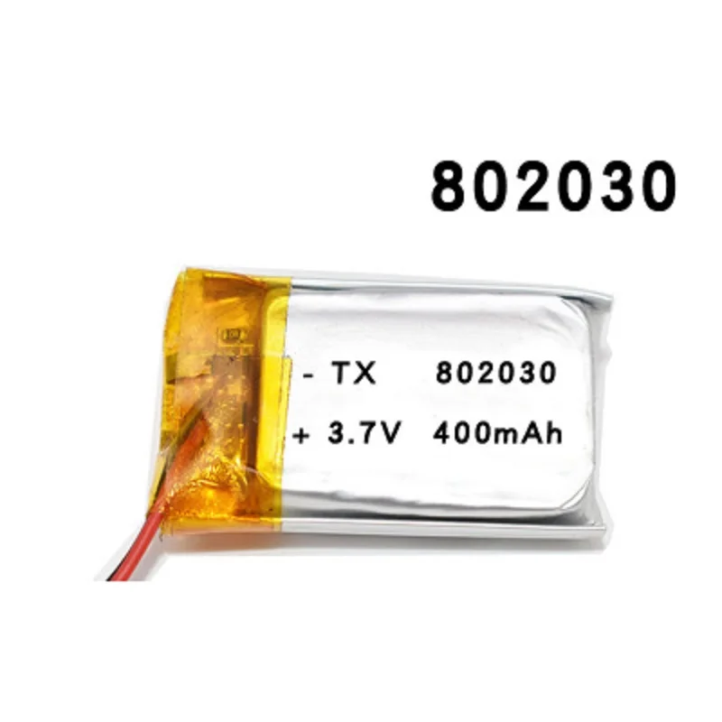 802030 400mAh 3 7 V литий полимерный аккумулятор MP3 MP4 MP5 ионный для массажера|Батареи MP3/MP4