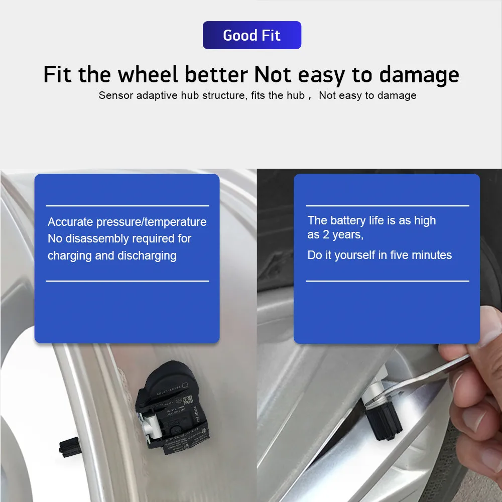 

4PCS 52933-D9100 For Kia 2016- Sportage QL K7 2016 CADE TPMS Tire Pressure Monitor Sensor Wheel Pressure Sensors