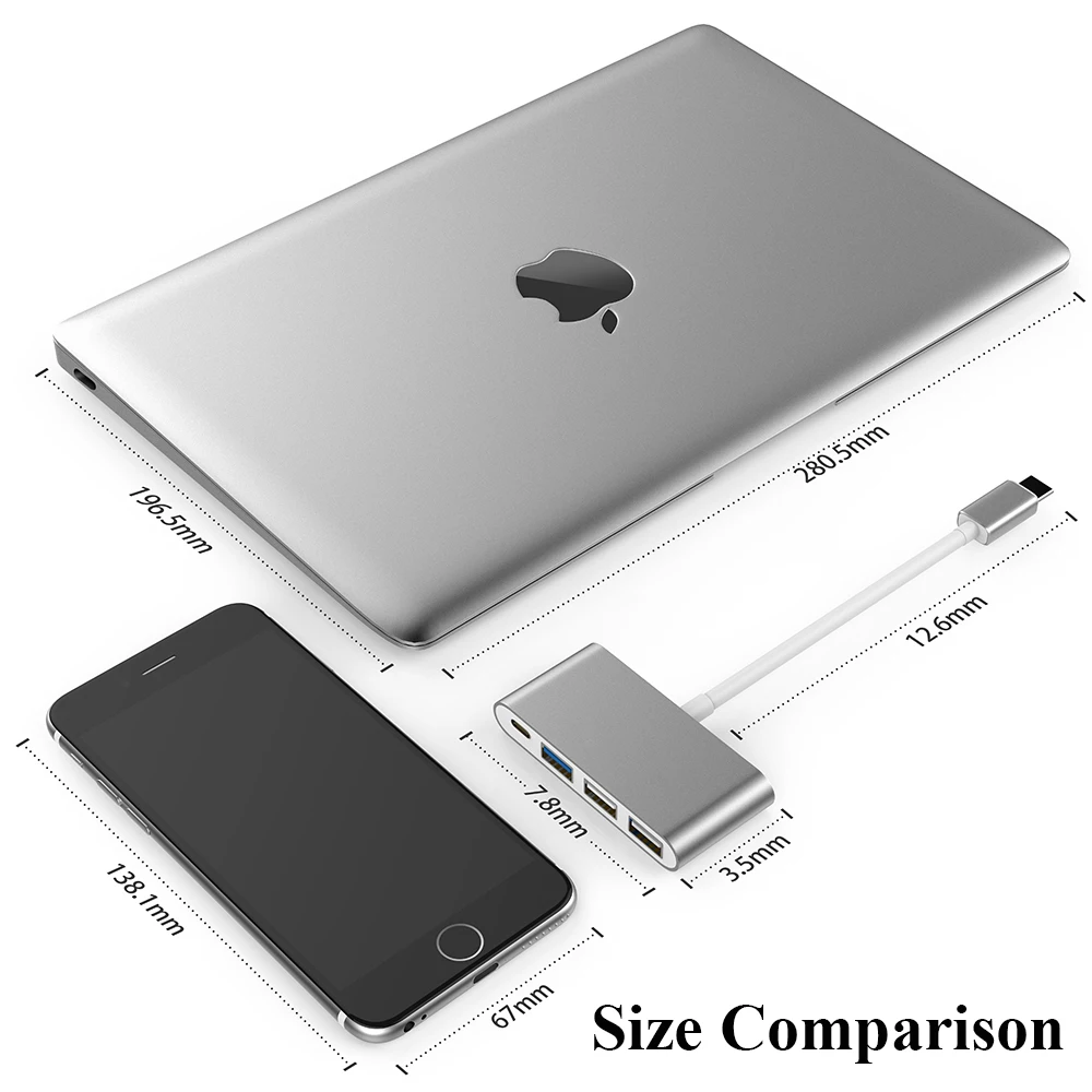 Miracare USB C концентратор с Type 3 0 2 для 2020 2016 MacBook Pro 13/15/16 Mac многопортовый зарядный и