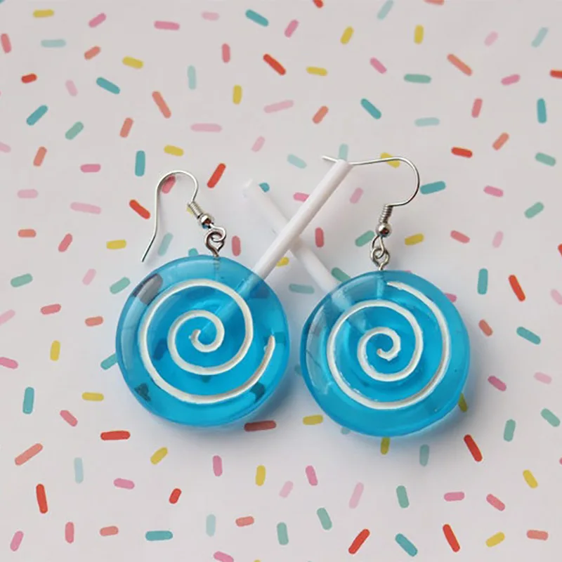 Новинка 2021 серьги-гвоздики в виде леденца украшения | Украшения и аксессуары