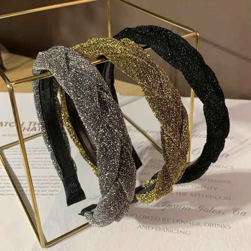 

Free shipping Fashion Simple women's knot hairbands Solid color girl's headbands lady korea style hair accessories