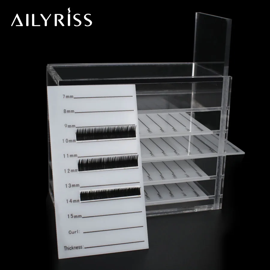 

5 Layer Eyelash Extension Storage Box Acrylic Lash Holder Pallet For Individual Volume Lash Extension Display Stand Makeup Tools