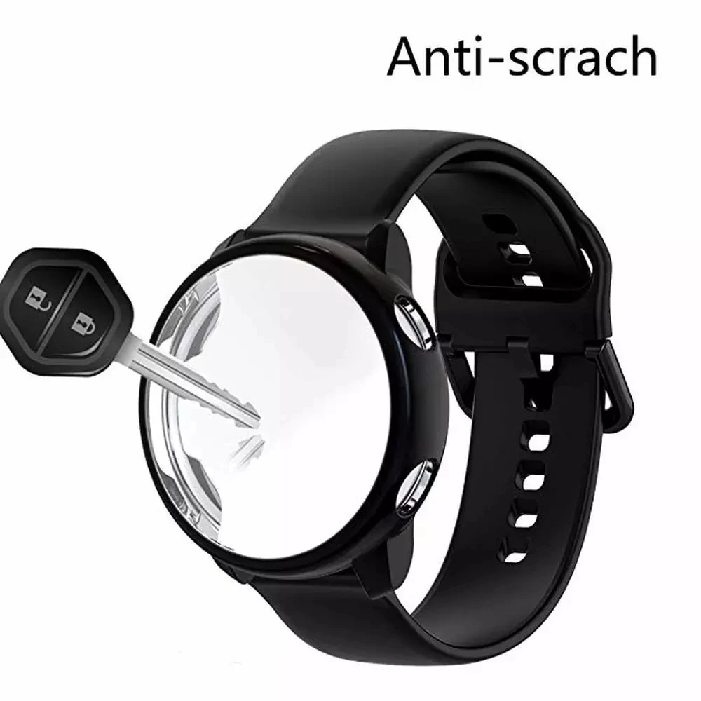Ремешок и чехол для Huawei watch gt 3 2 42 мм 46 силиконовый с полным покрытием смарт-часов