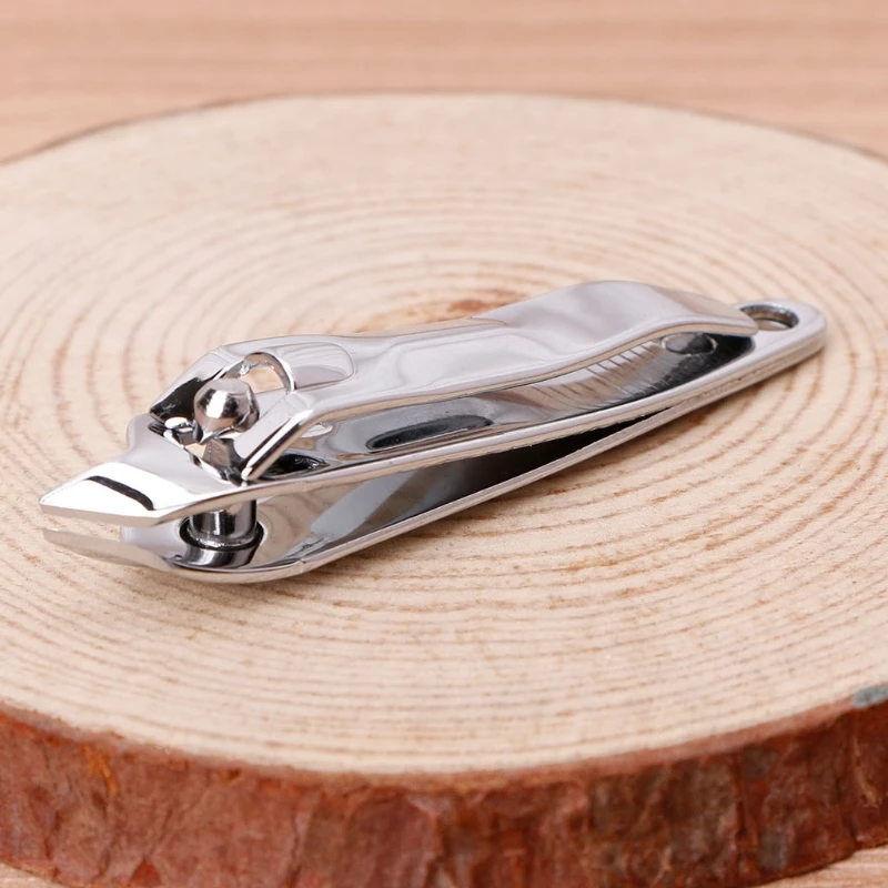 

Stainless Steel Finger Toe Nail Trimmer Clippers Manicure Oblique Nail Scissors