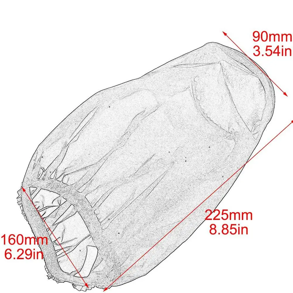 

Motorcycle Air Filter Heavy Breather Rain Sock Black Protective Cover For Harley Air Cleaner Kits for Turbine Air Cleaner