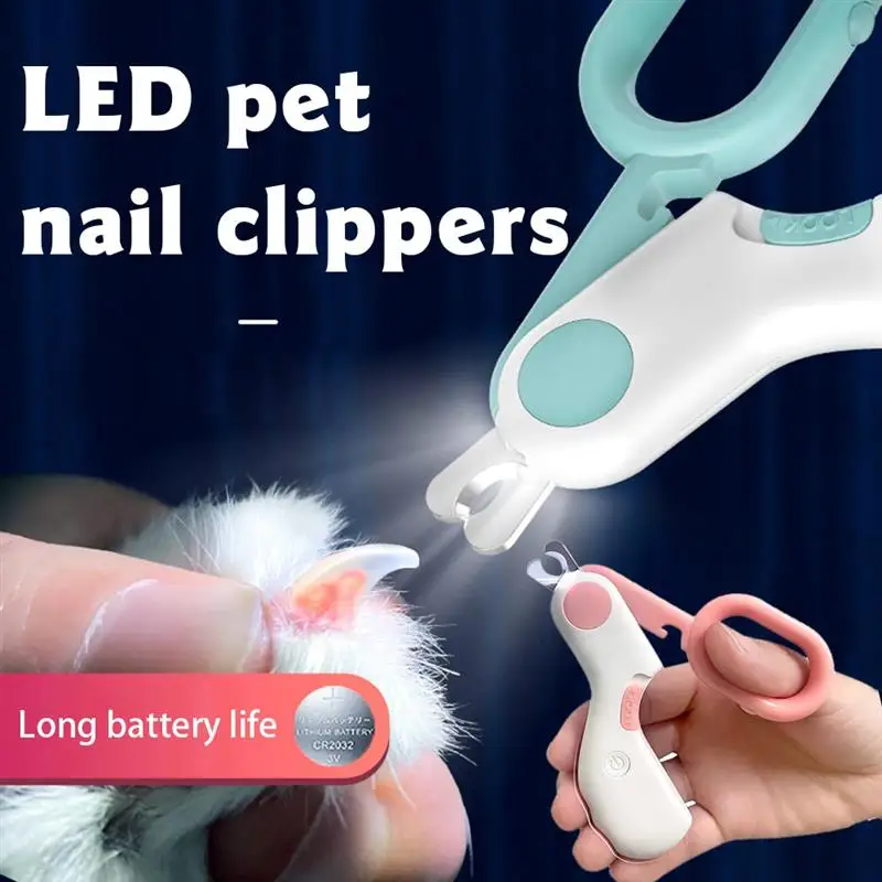 

Cat Nail Clipper Pet Dog LED Light Professional Nail Trimmer Cat Claw Scissors Stainless Steel Pet Puppy Grooming Nailclippers