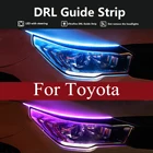 2X светодиодный DRL Автомобильные фары дневного света светильник полосы для Toyota Tacoma 4runner Tundra Auris Avensis Camry Celica Corolla Fortuner Hilux