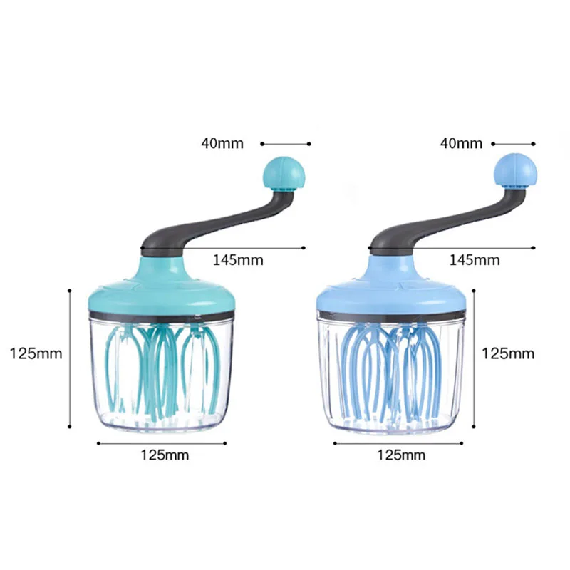 

New Household Manual Small Egg White Mixer Semi-automatic DIY Butter Machine Egg Beater Kitchen Tool