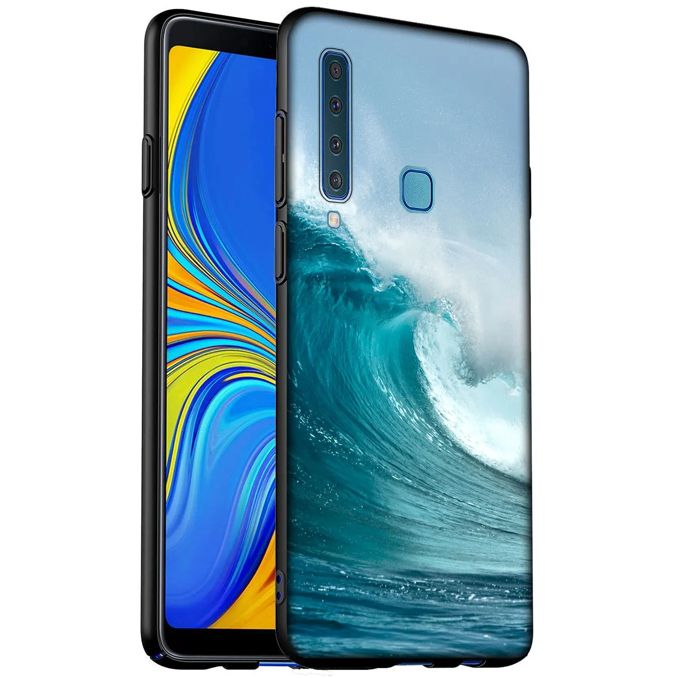 Blue Sea Wave Custom Soft Phone Case for Samsung Galaxy A51 A71 A81 A91 A41 A21 A11 A01 A2 Core J8 J7 J4 J6 Plus Prime 2018 |