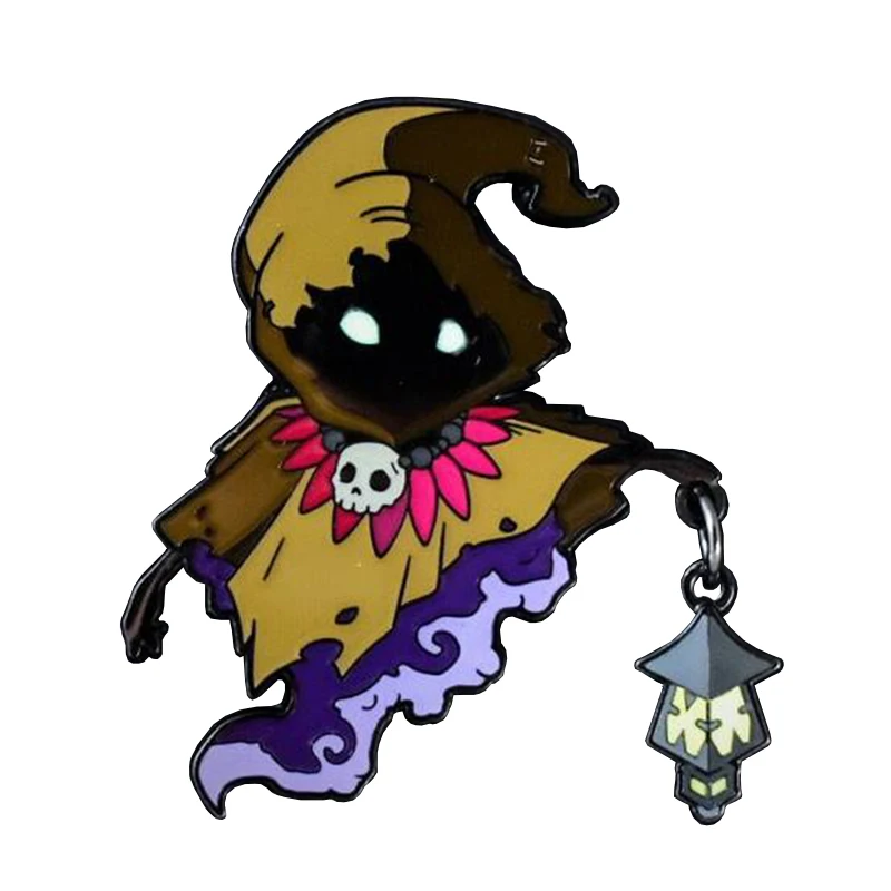 Эмалированная булавка с фонариком | Украшения и аксессуары