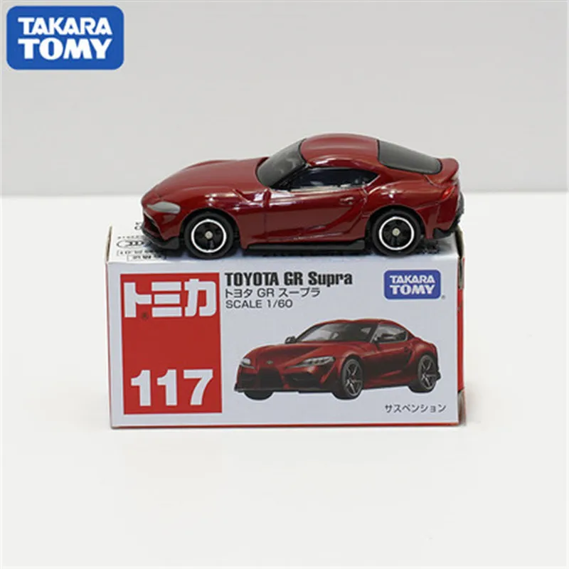 

Модель автомобиля Tomy Tomica из сплава, Миниатюрная модель № 117 для Toyota Speedmaster Bull Demon Gr, собранная в сдержанном металлическом корпусе игрушка