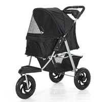 pet trolley dog cart folding can be disassembled split type pet car bag teddy kennel pet tricycle