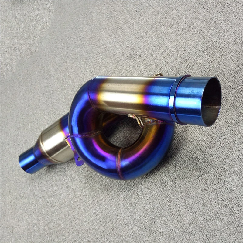 

Motorcycle exhaust link pipe mid pipe stainless steel fit for Kawasaki Z800 Ninja800 2012 13 14 15 16 17 Without Exhaust