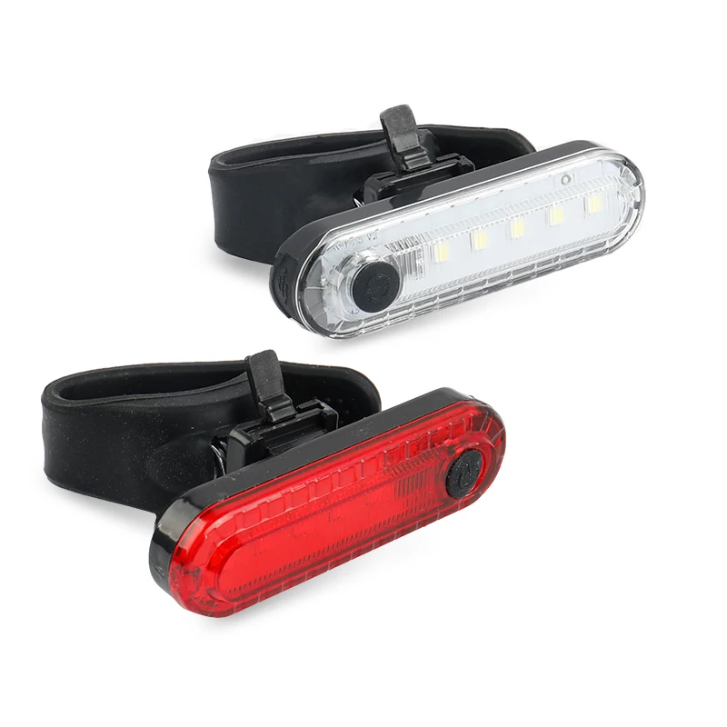 

Deemount Bicycle Rear Visual Warning Lamp 5LED Latern Seatpost Mount Tilting Degree Adjustable USB Rechargeable