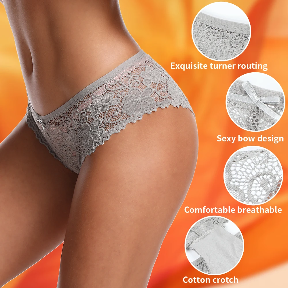 3 предмета в комплекте трусики-стринги Для женщин женское нижнее белье