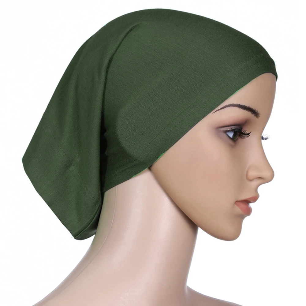 2021 Muslim Women Hijab Cloth Balck White Summer Head Scarf Chiffon Islam Turban Headscarf Jersey Chouchou Inner Amira Cap | Тематическая