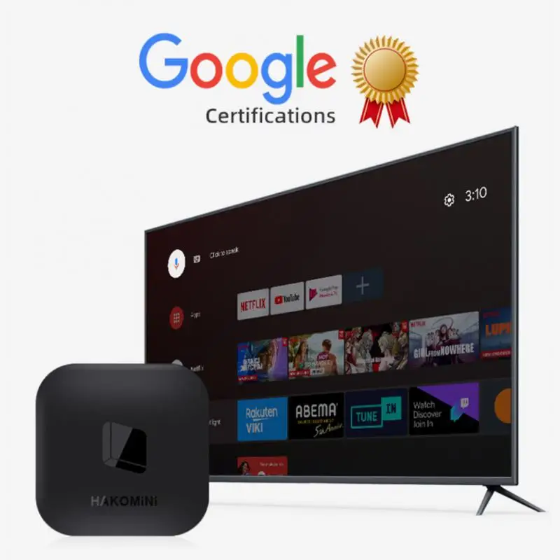 Приставка Смарт-ТВ hakmini V2 2 ГБ 8 4K HD Android 9 0 4 ГГц/телефон Wi-Fi Поддержка Google Play