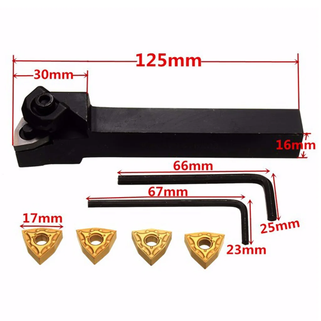 

CNC Metal Lathe Turning Tool MWLNR2020K08 Holder Bit Set with Carbide Inserts