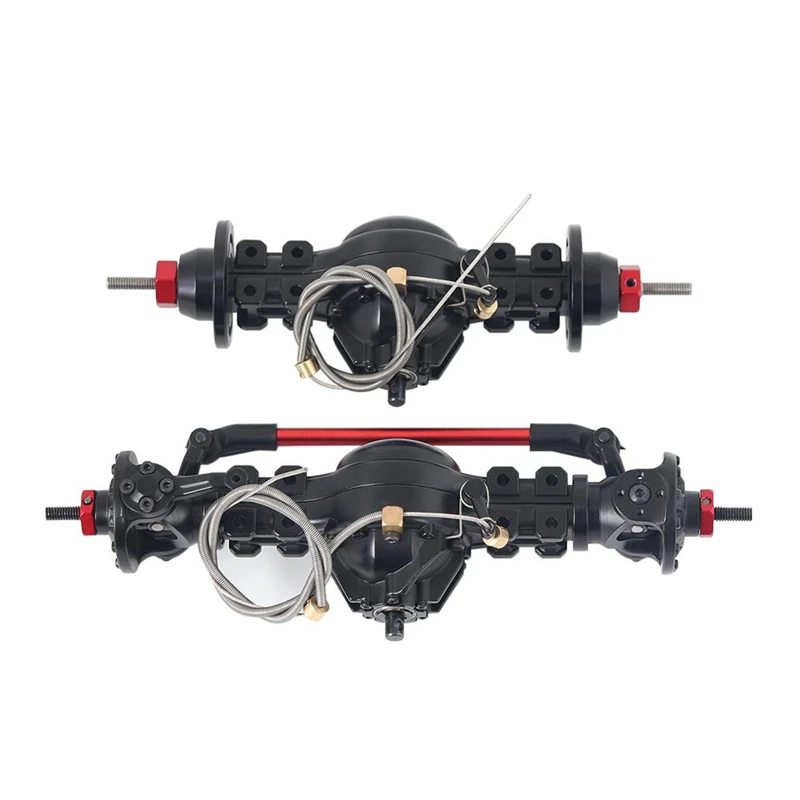 

Metal Alloy Front/Rear Axle CNC Aluminium Built-in Steel Gear For 1/14 Tamiya Tow Drag Truck RC Upgrade Parts With Steel Wire