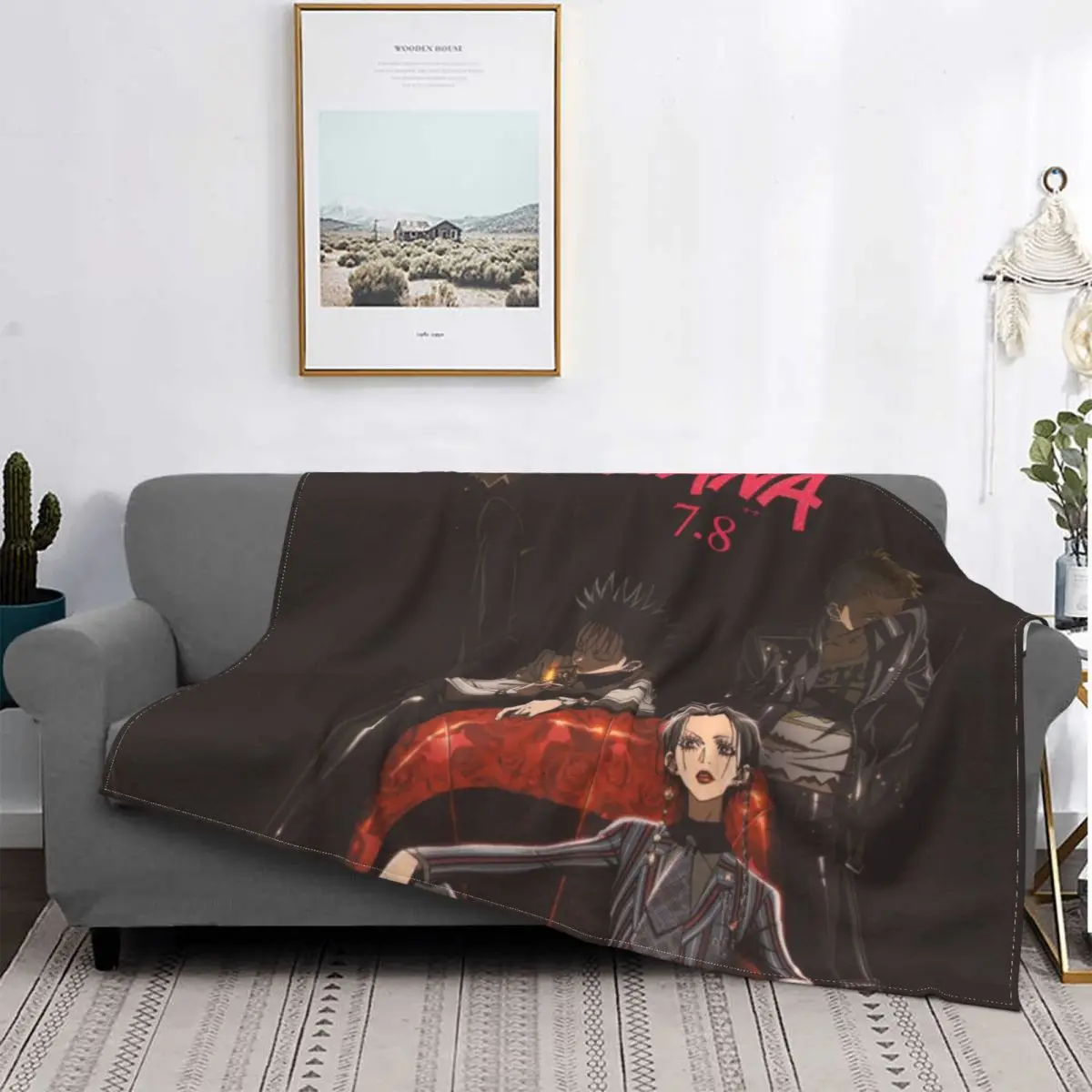 

Одеяла Нана Осаки синичи ясуши, флисовые Ультра-мягкие одеяла в японском классическом стиле аниме, покрывала для постельного белья, кушетки...