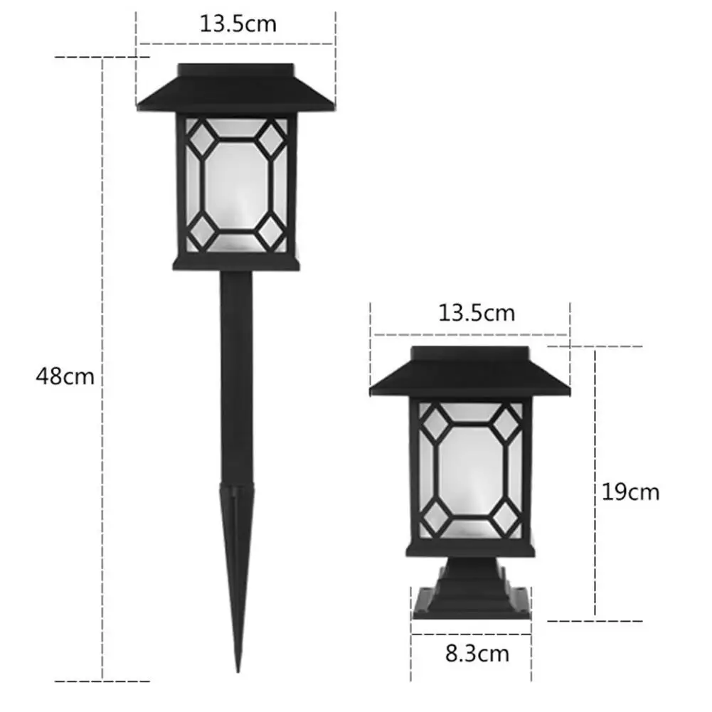 

2Pcs Solar Lawn Light Landscape Outdoor Party Camping BBQ Wedding Christmas Yard Pathway Garden Terrace Fence Yard Patio Lamp
