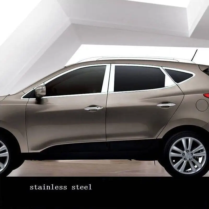 Оконный внешний хромированный Автомобильный декоративный протектор для
