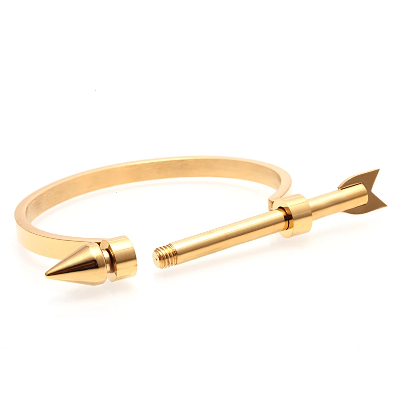 Mcllroy браслеты для мужчин/нержавеющая сталь/Мода/панк/Стрела/Влюбленные/браслет