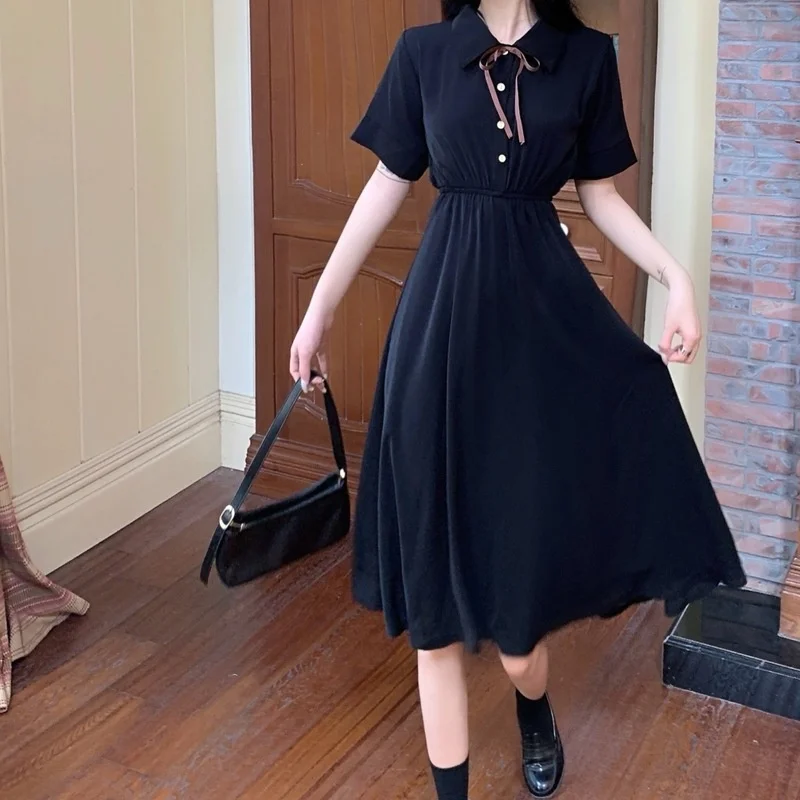 

Korean Style Women Clothing French Retro Waist-Controlled Chic