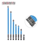 Набор нескользящих насадок для электрической отвертки PH2, 7 шт.компл., магнитные строительные биты 25 мм, 50 мм, 65 мм, 70 мм, 90 мм, 127 мм, 150 мм
