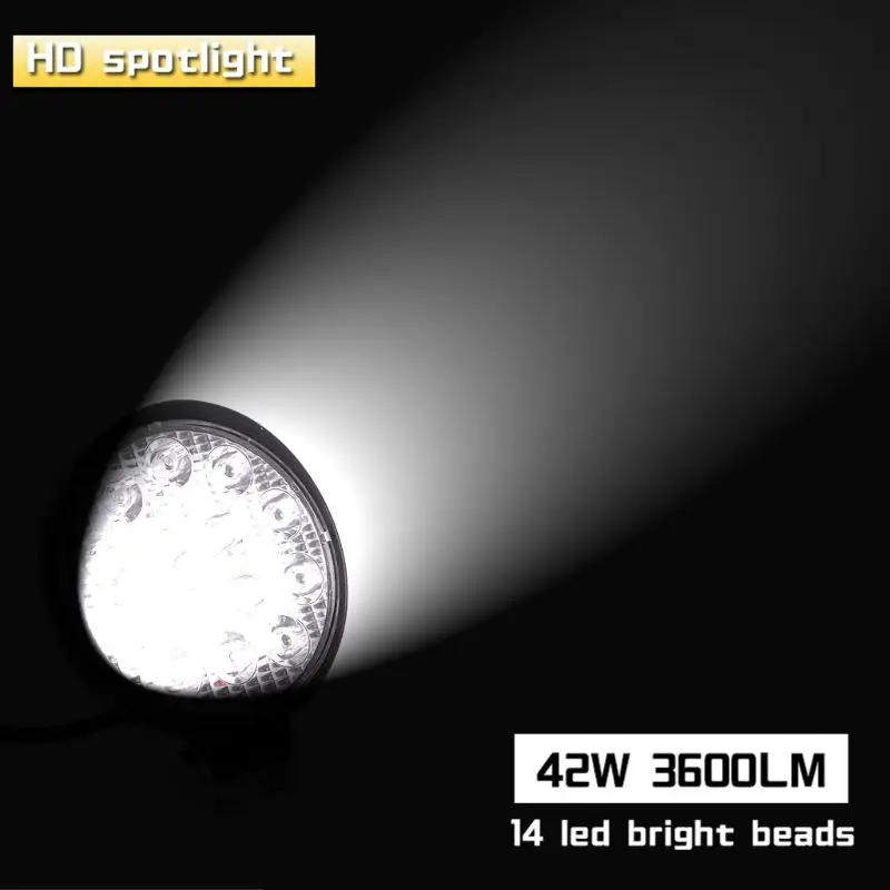 Автомобиль 4 дюйма 42 Вт светодиодный рабочий светильник внедорожнике 4WD