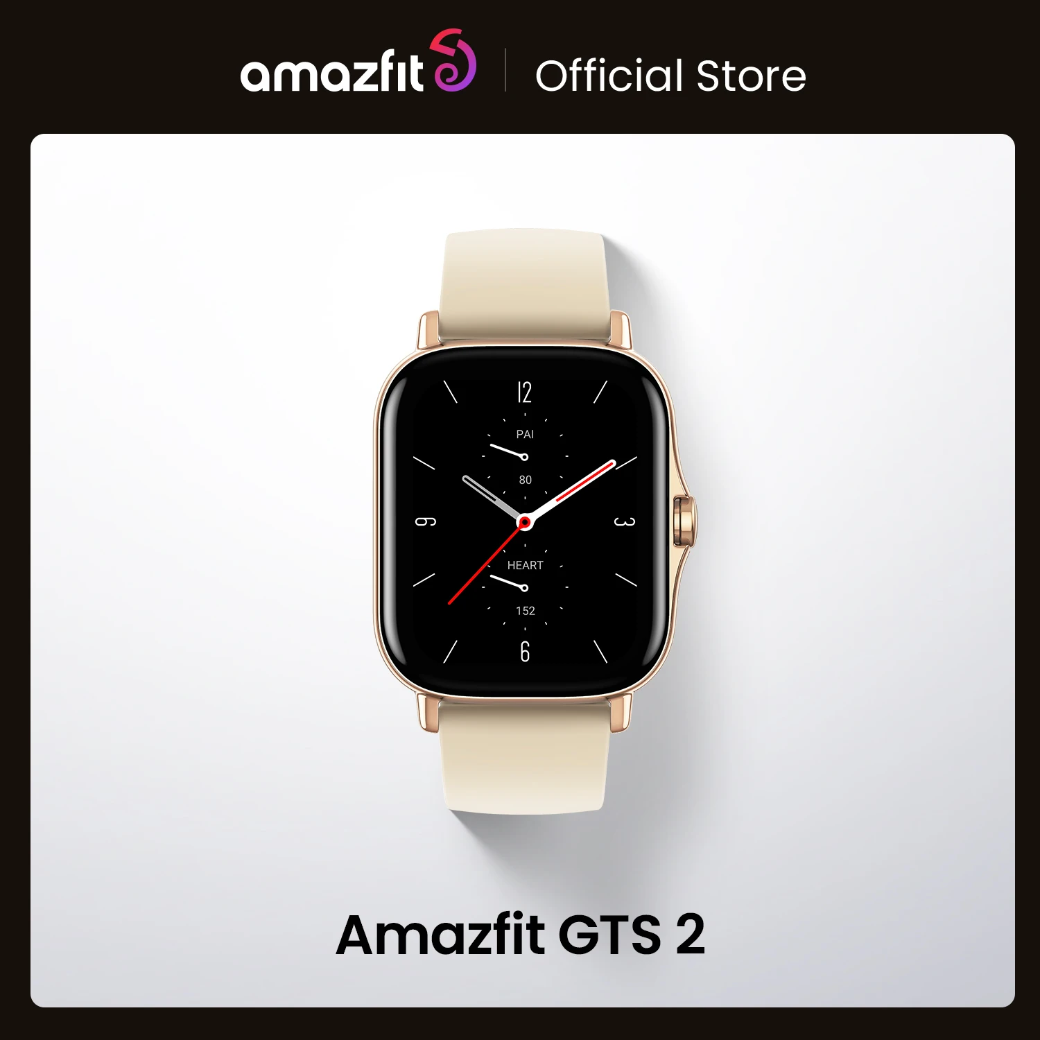 

Original Amazfit GTS 2 Smartwatch 12 Sport Modes 5ATM Water Resistant Alexa Built-in AMOLED Display All Day Tracking Smart Watch