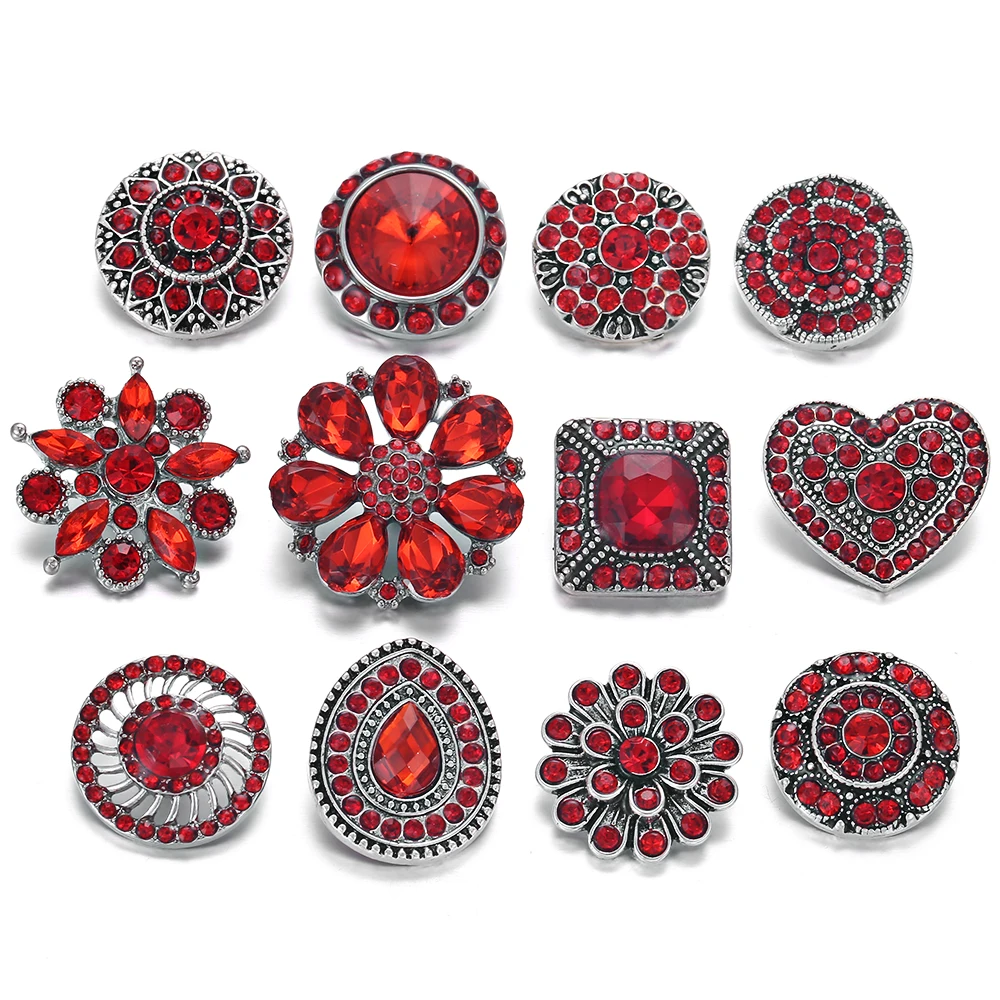 10 шт./лот новинка 2019 ювелирное изделие 18 мм кнопки смешанные цвета: розовый