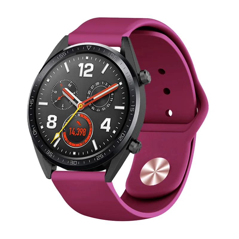 Силиконовый ремешок 22 мм для huawei Watch GT 2 Pro ремешки для samsung Galaxy Watch 46 мм Шестерня S3 сменные браслеты аксессуары# b