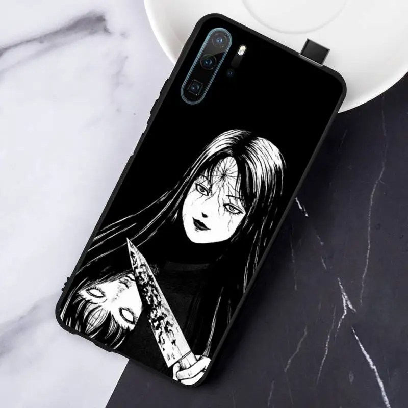 

Junji Ito Tees Horror anime Phone Case For Huawei honor Mate P 10 20 30 40 Pro 10i 9 10 20 8 x Lite