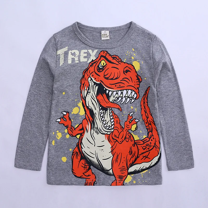 Футболка с длинным рукавом для мальчиков повседневная брендовая Модная рубашка