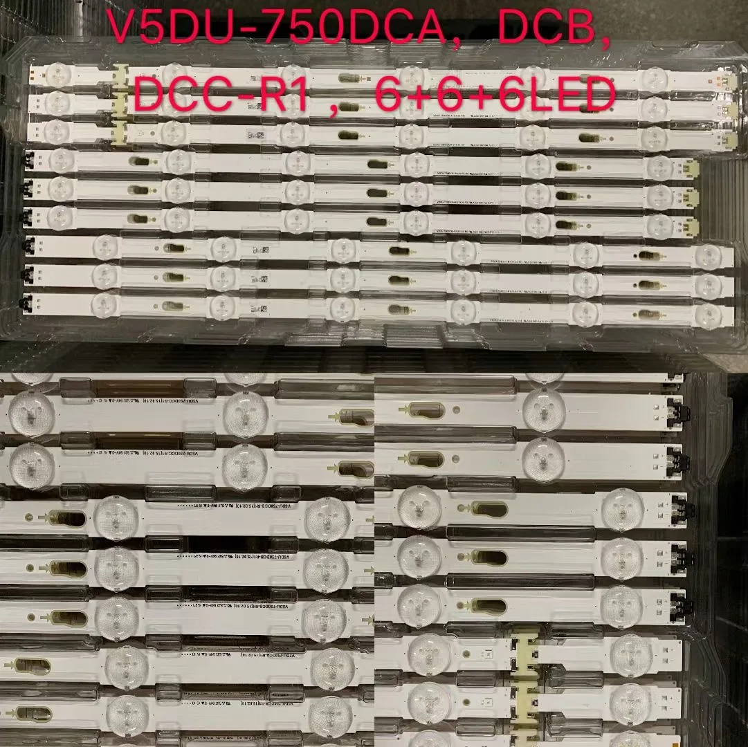 New27PCS/комплект светодиодные полосы для Samsung UN75MU6300 UN75JU6500 V5DU-750DCA-R1 V5DU-750DCB V5DU-750DCC-R1 BN96-34763A 34764A 34765A