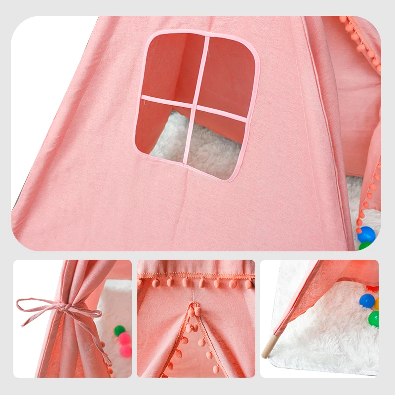 

1.3/1.6M Children's Play Tent House Baby Toy Teepee Tent for Kids Portable Tipi Infantil Wigwam House For Children
