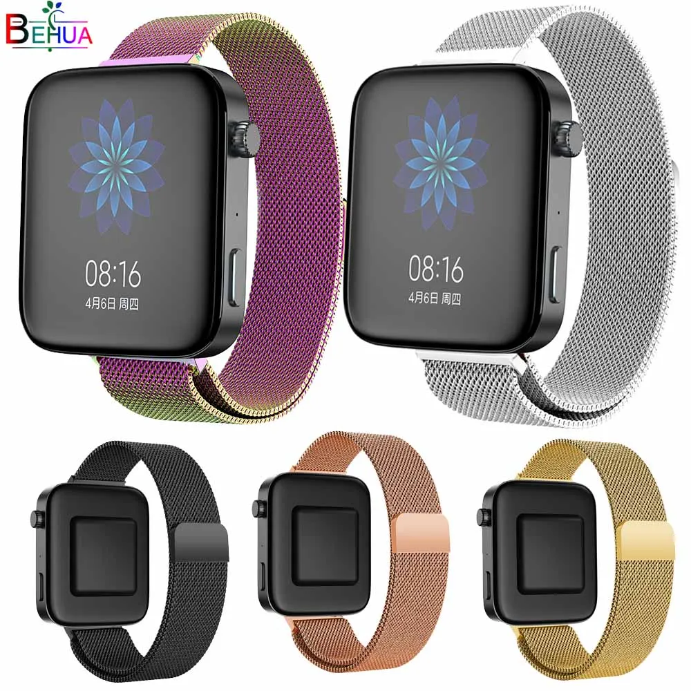 Новинка Миланский Браслет из нержавеющей стали ремешок на запястье для Xiaomi Mi Watch