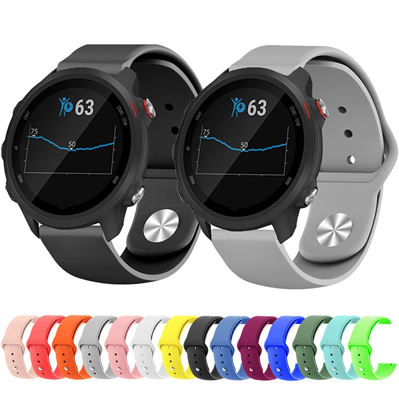 18 мм 20 мм 22 мм силиконовый ремешок на запястье ремешок для Garmin Vivoactive4 4 4S Смарт-часы браслет для Garmin Vivoactive 3 ремешки Correa