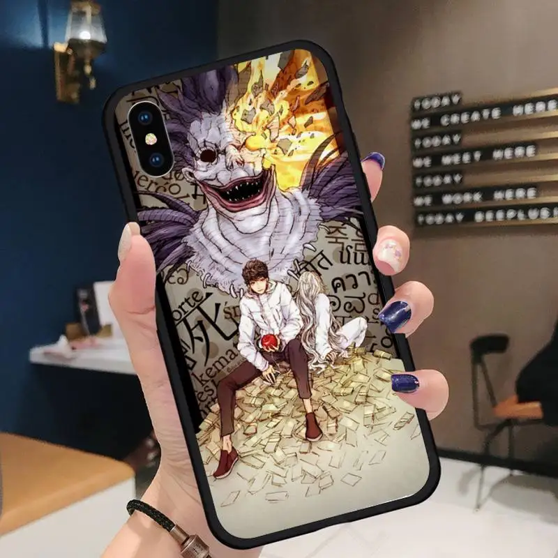 

Anime Minoru Tanaka Death Note Phone Case for iPhone 11 12 mini pro XS MAX 8 7 6 6S Plus X 5S SE 2020 XR