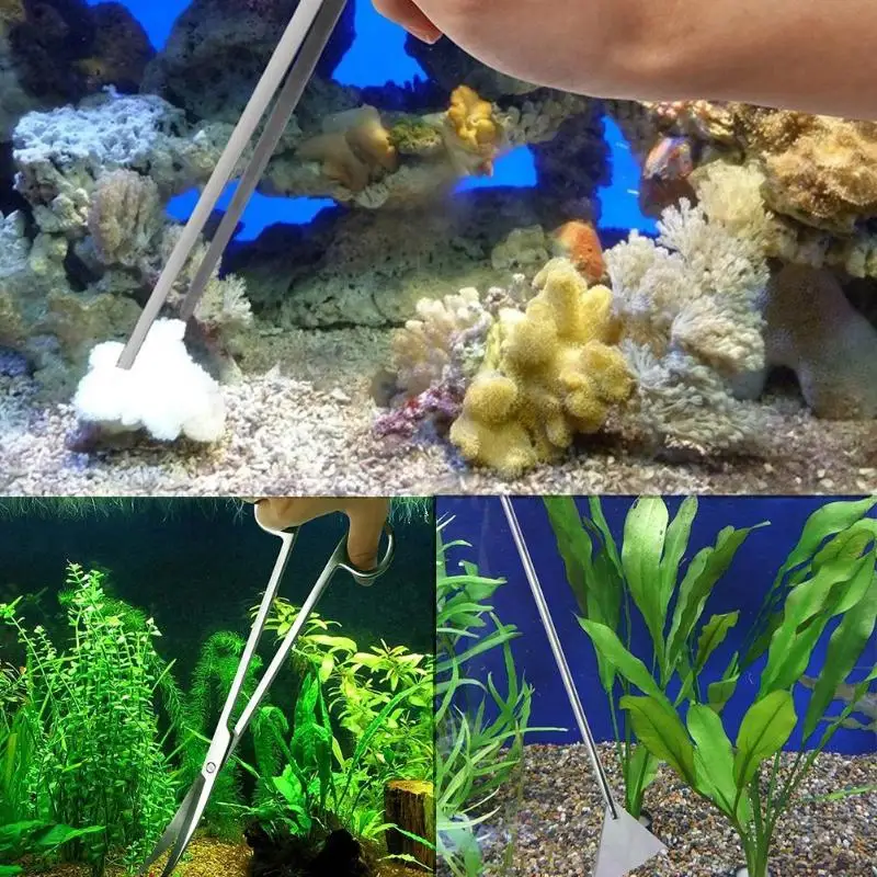 5 шт. Набор для свежего и морского аквариума живых растений ножницы-Пинцет с