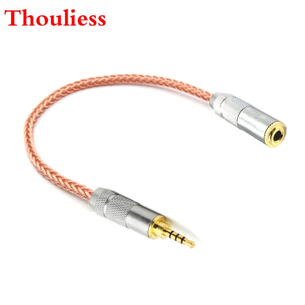 

Thoulies HIFI Single Crystal Copper 2.5mm TRRS Balanced Male to 3.5mm Stereo Female Audio Adapter Cable 2.5mm to 3.5mm Cable