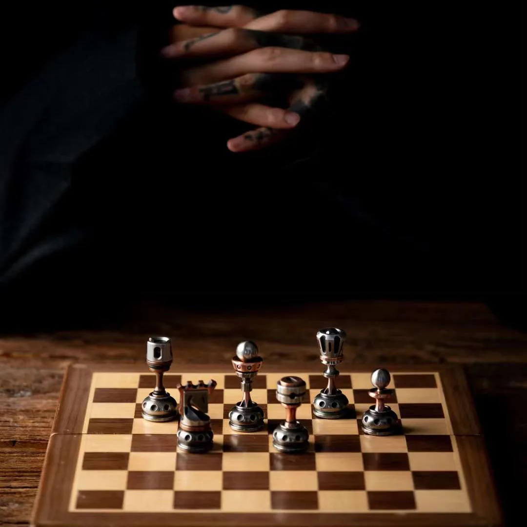 Фиджет-Спиннер LAUTIE для шахматных фиксаторов вращающаяся игрушка пальцев King and Queen