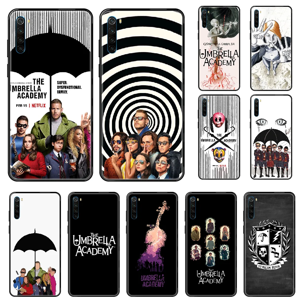 Чехол для телефона TV The Umbrella Academy Xiaomi Redmi Note S2 4 5 6 7 8 A S X Plus Pro black pretty hoesjes Силиконовый