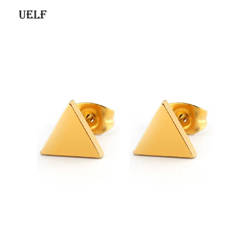 Uelf в Корейском стиле панк Стиль серьги для мужчин и женщин из титановой стали