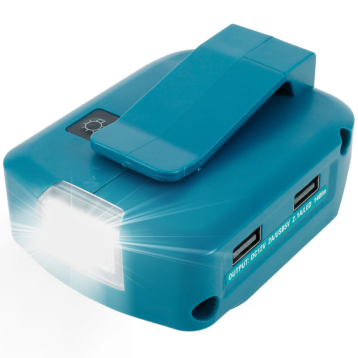 

Зарядное устройство для телефона с 2 USB-портами, адаптер для батареи для Makita 14,4-18 в, литий-ионный аккумулятор, конвертер светодиодный