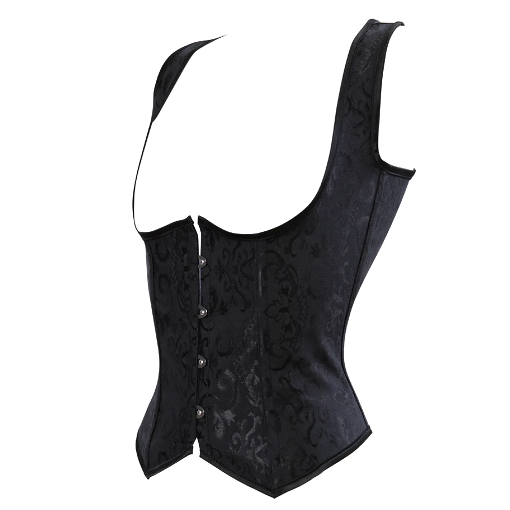 Full Body Corset Top with Straps Corgested Bustier Waist Cincher Corset Vest Waist Trainer Basque Costume Women's Underwear