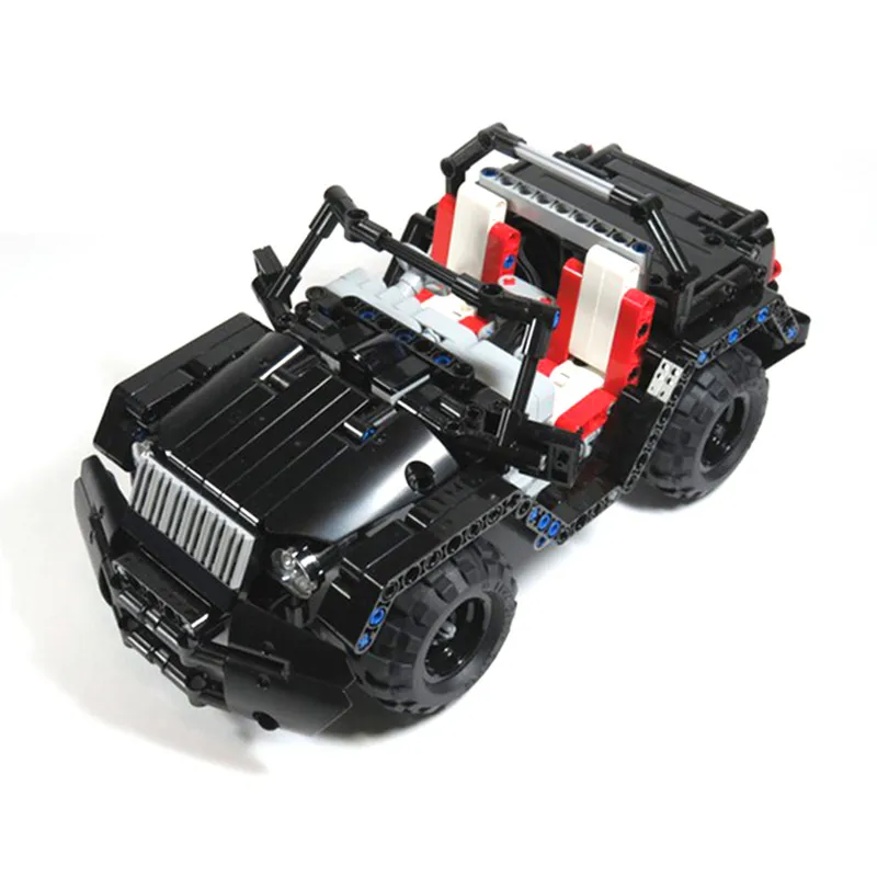 

DIY Convertible Pull Back Mini Off-road Vehicle MOC Building Blocks City High-tech Car Model Bricks Educational Toys For Boys Gi